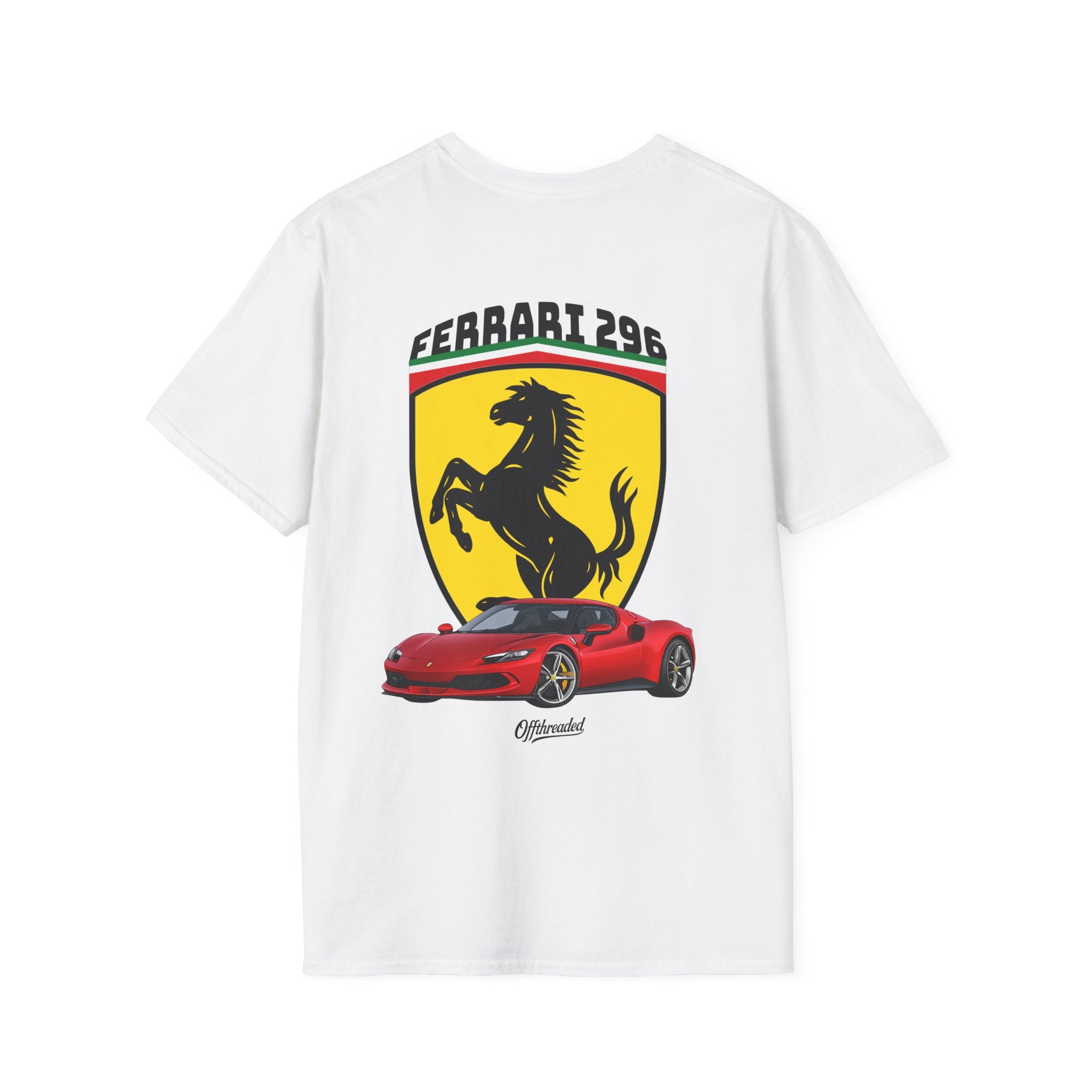Ferrari 296 Graphic T-Shirt - Red