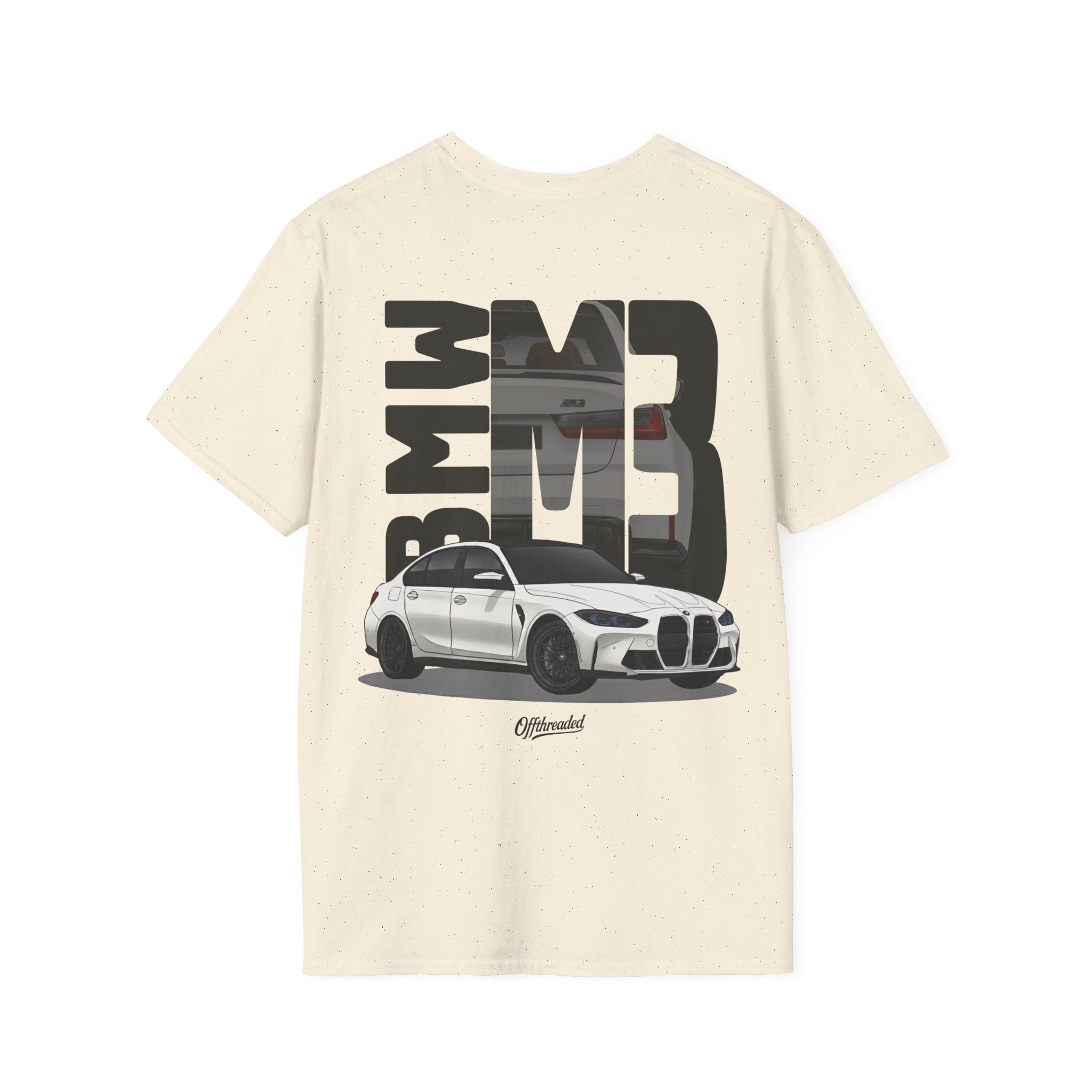 BMW M3 Minimalist Graphic T-Shirt - White