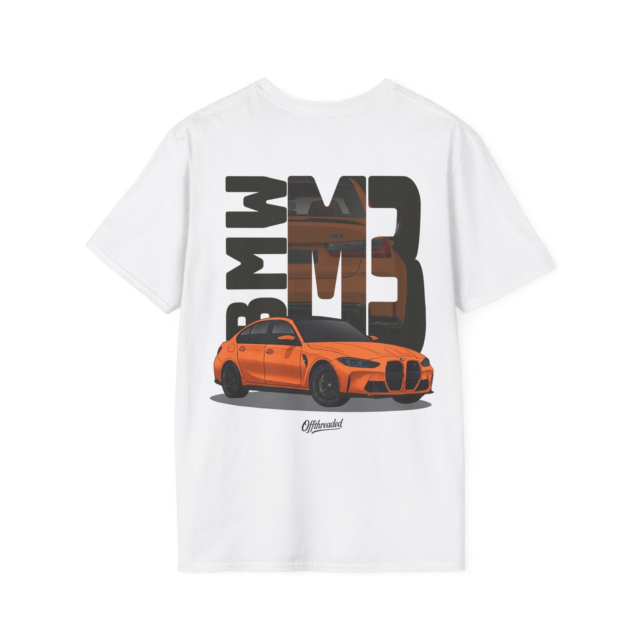 BMW M3 Minimalist Graphic Tee - Orange
