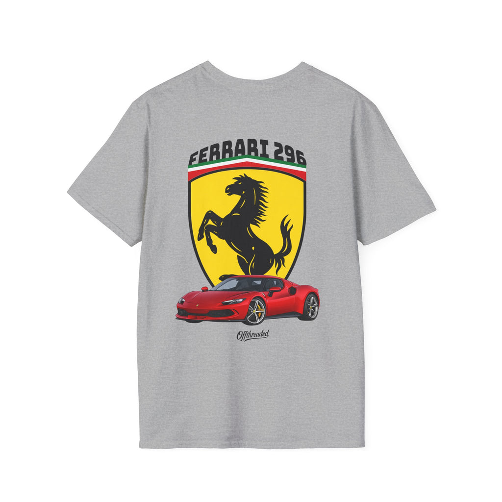 Ferrari 296 Graphic T-Shirt - Red