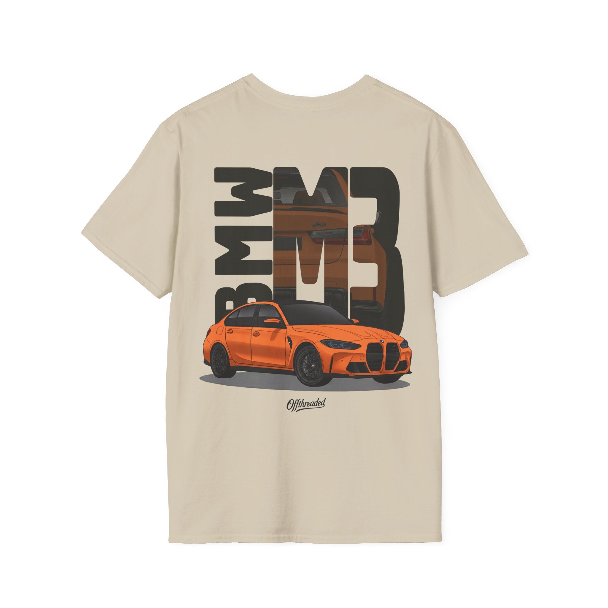 BMW M3 Minimalist Graphic Tee - Orange