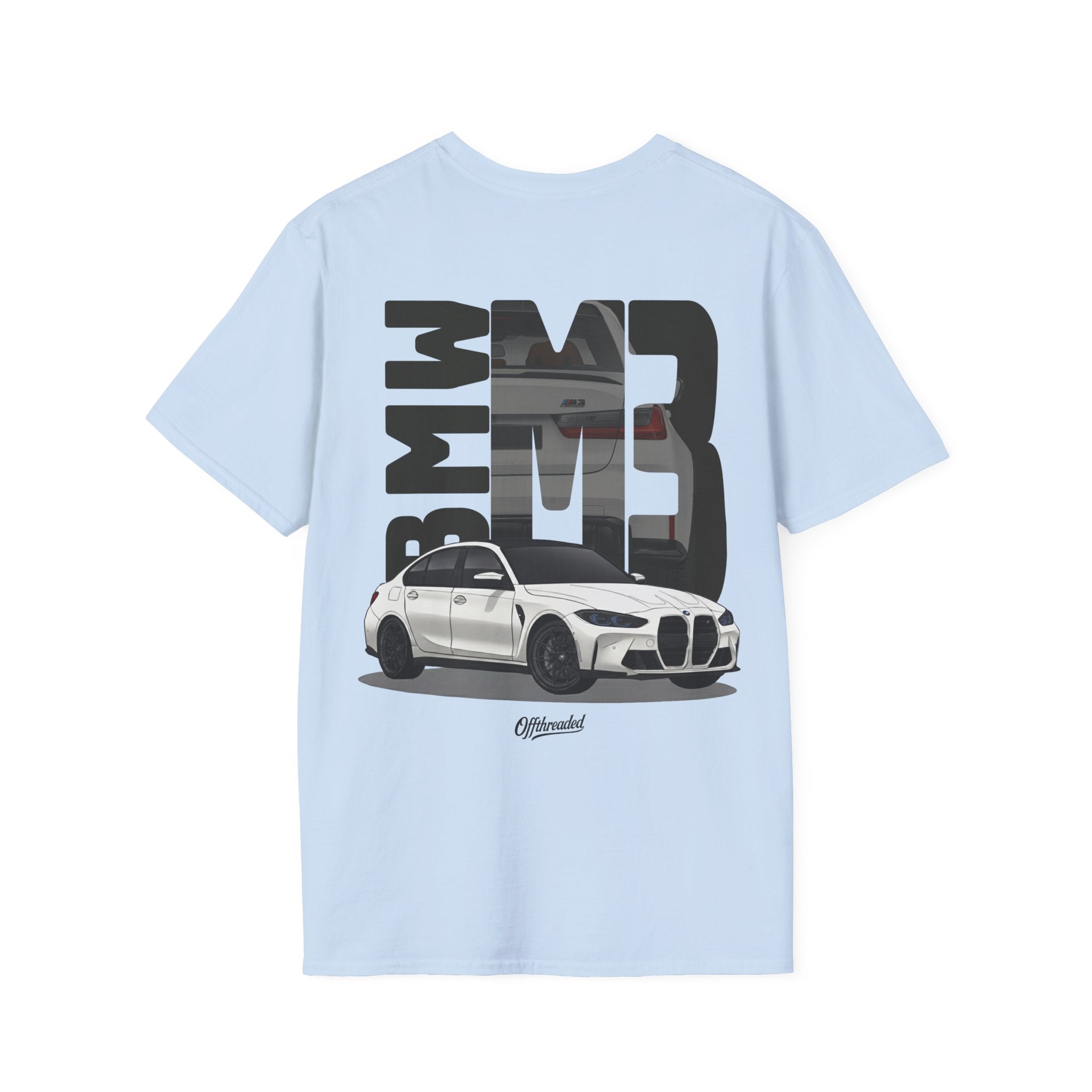 BMW M3 Minimalist Graphic T-Shirt - White