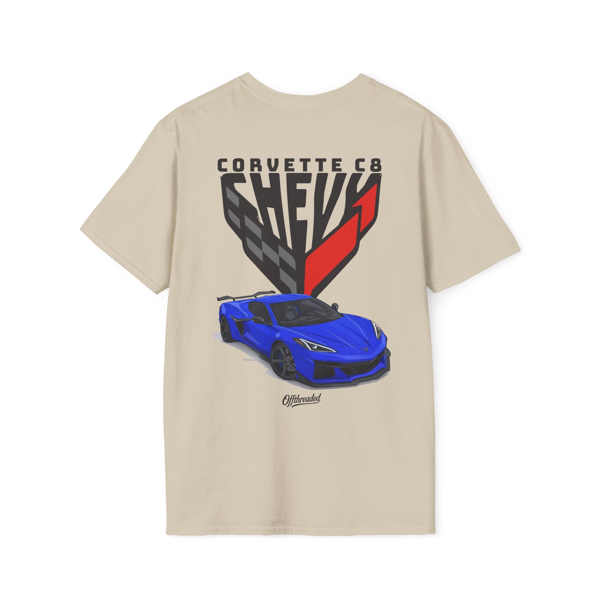 Chevorlet Corvette C8 Graphic T-shirt - Blue