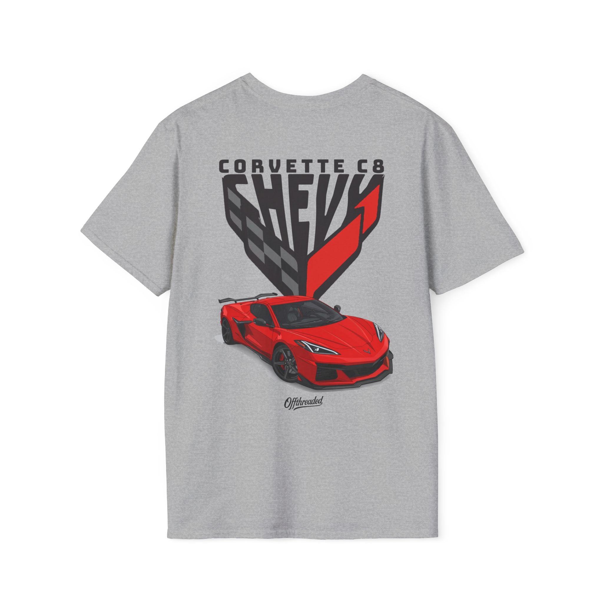 Chevrolet Corvette C8 Graphic T-shirt - Red