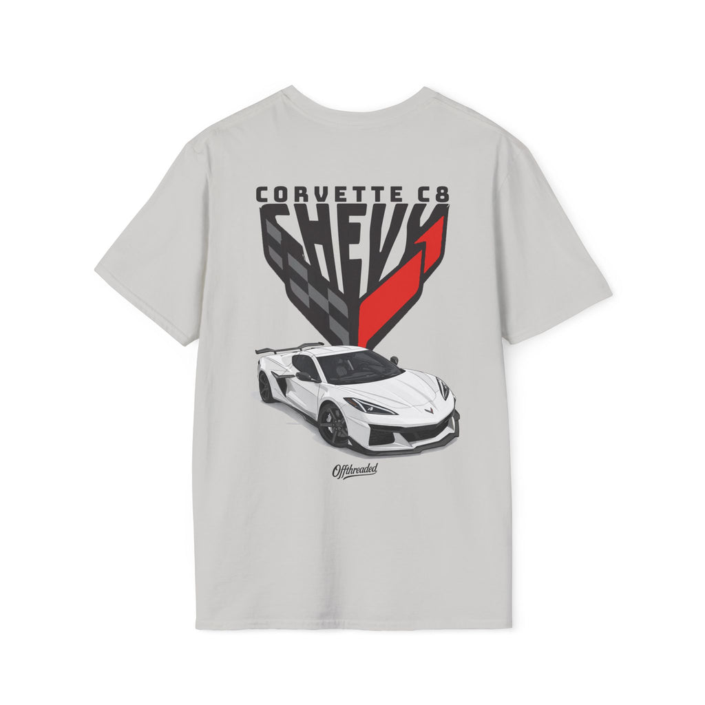 Chevrolet Corvette C8 Graphic T-shirt - White