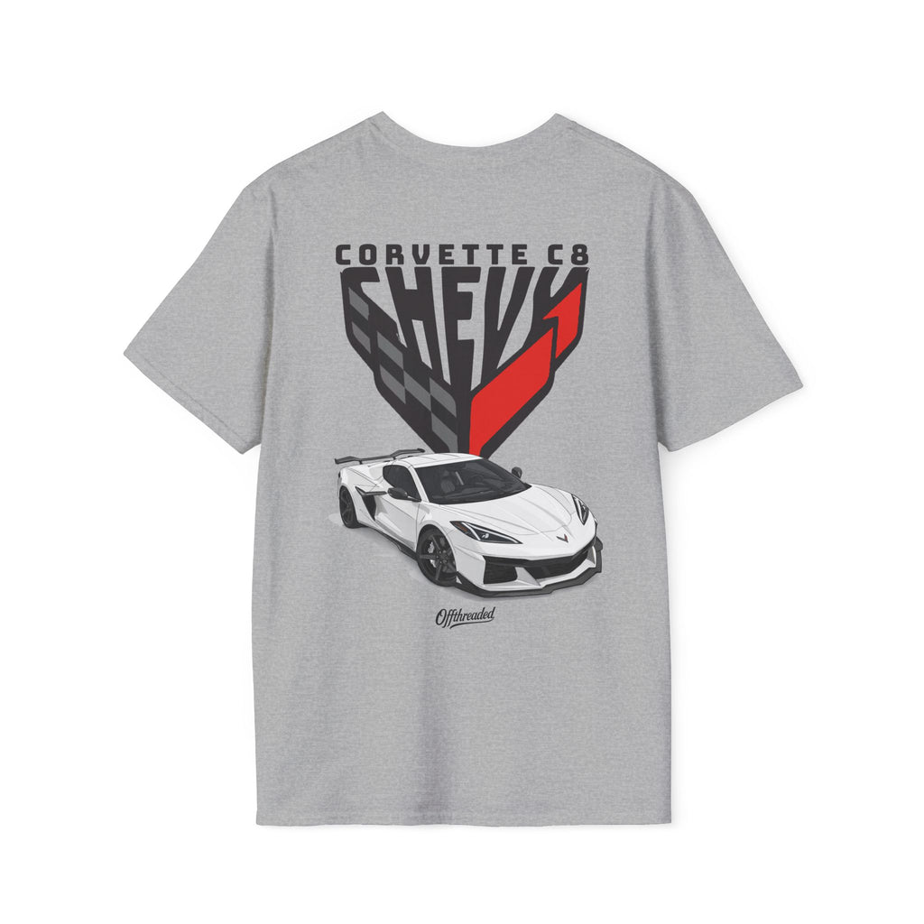 Chevrolet Corvette C8 Graphic T-shirt - White