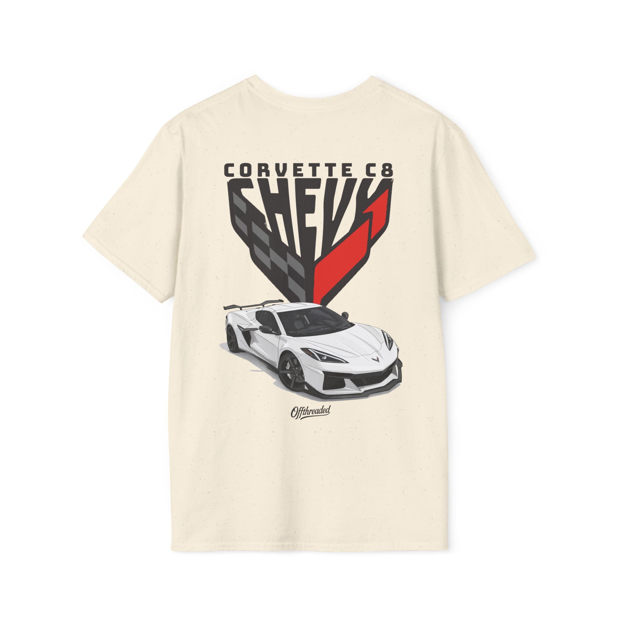Chevrolet Corvette C8 Graphic T-shirt - White