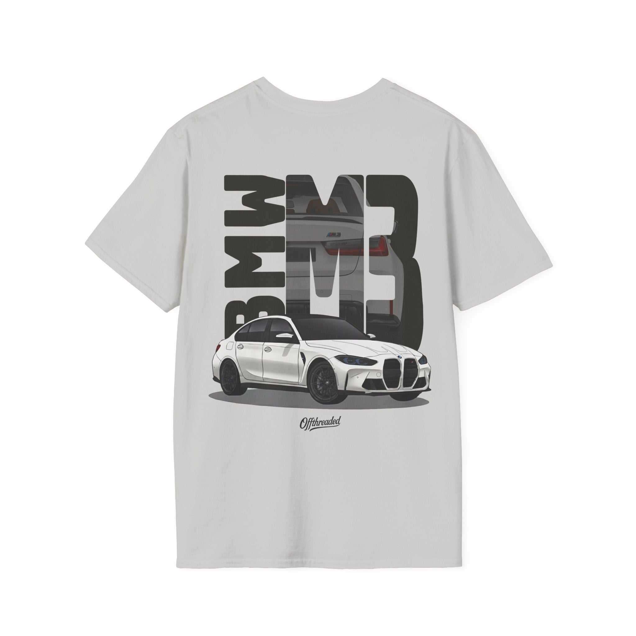 BMW M3 Minimalist Graphic T-Shirt - White