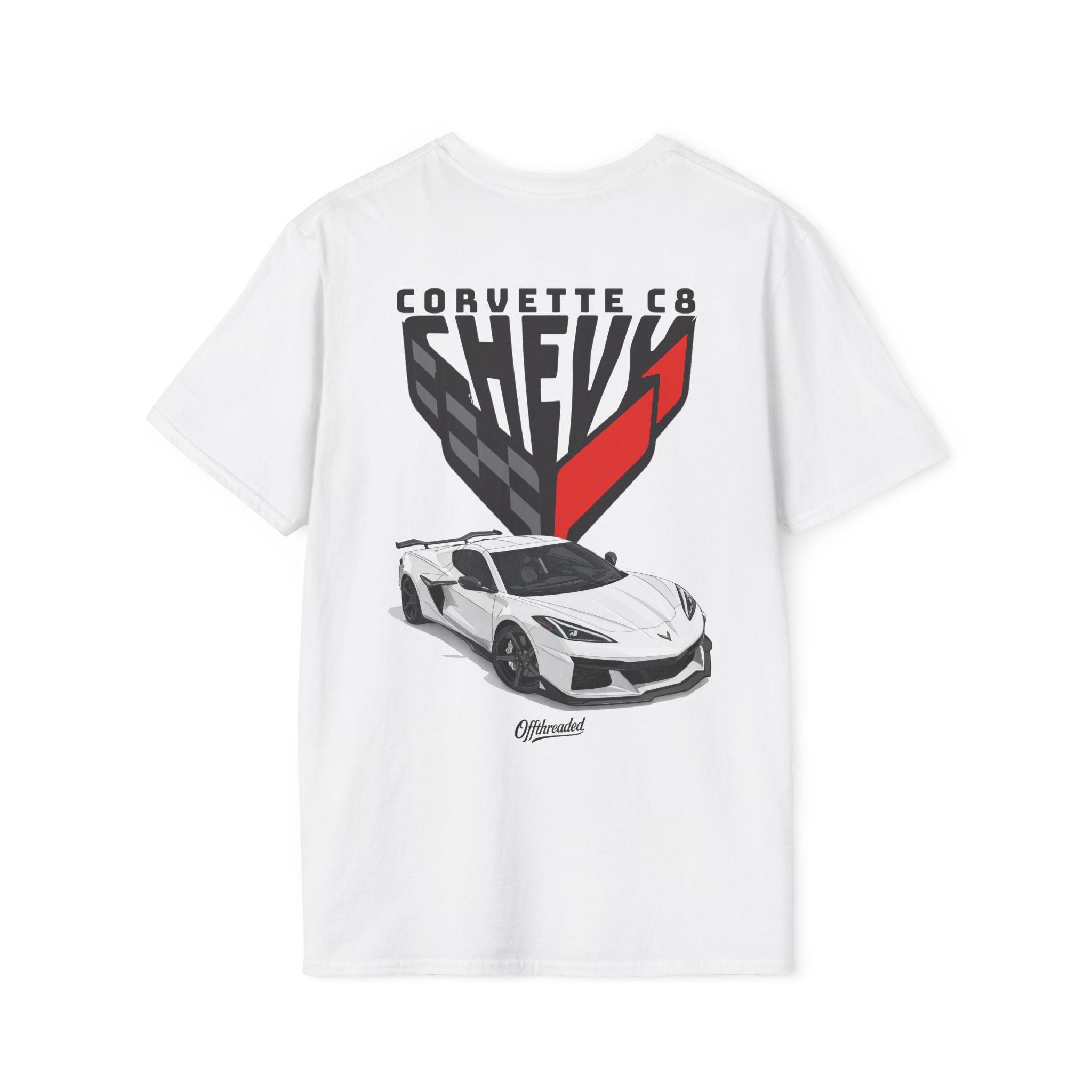 Chevrolet Corvette C8 Graphic T-shirt - White