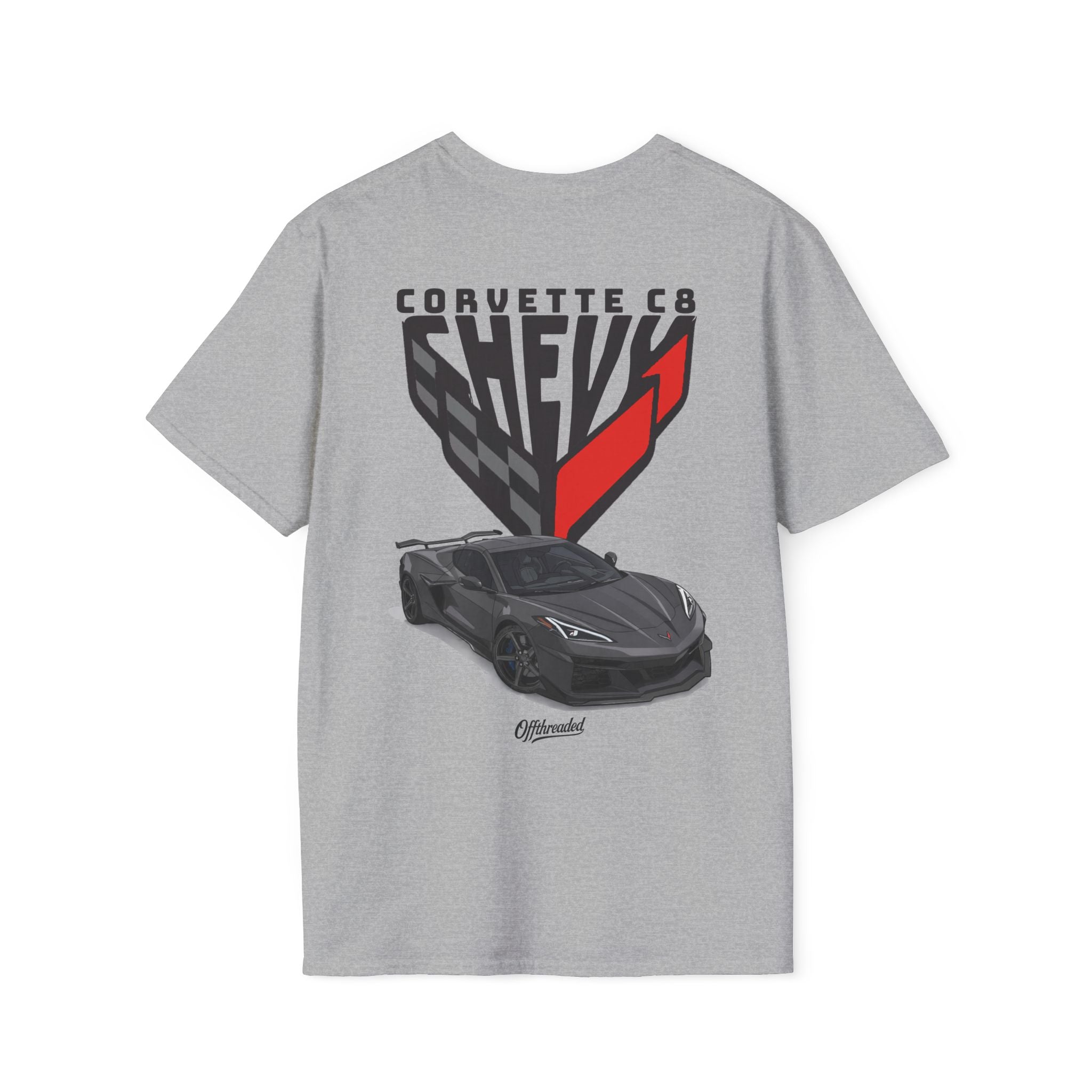 Chevrolet Corvette C8 Graphic T-shirt - Grey