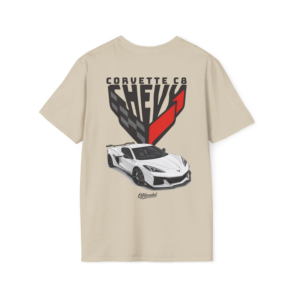 Chevrolet Corvette C8 Graphic T-shirt - White