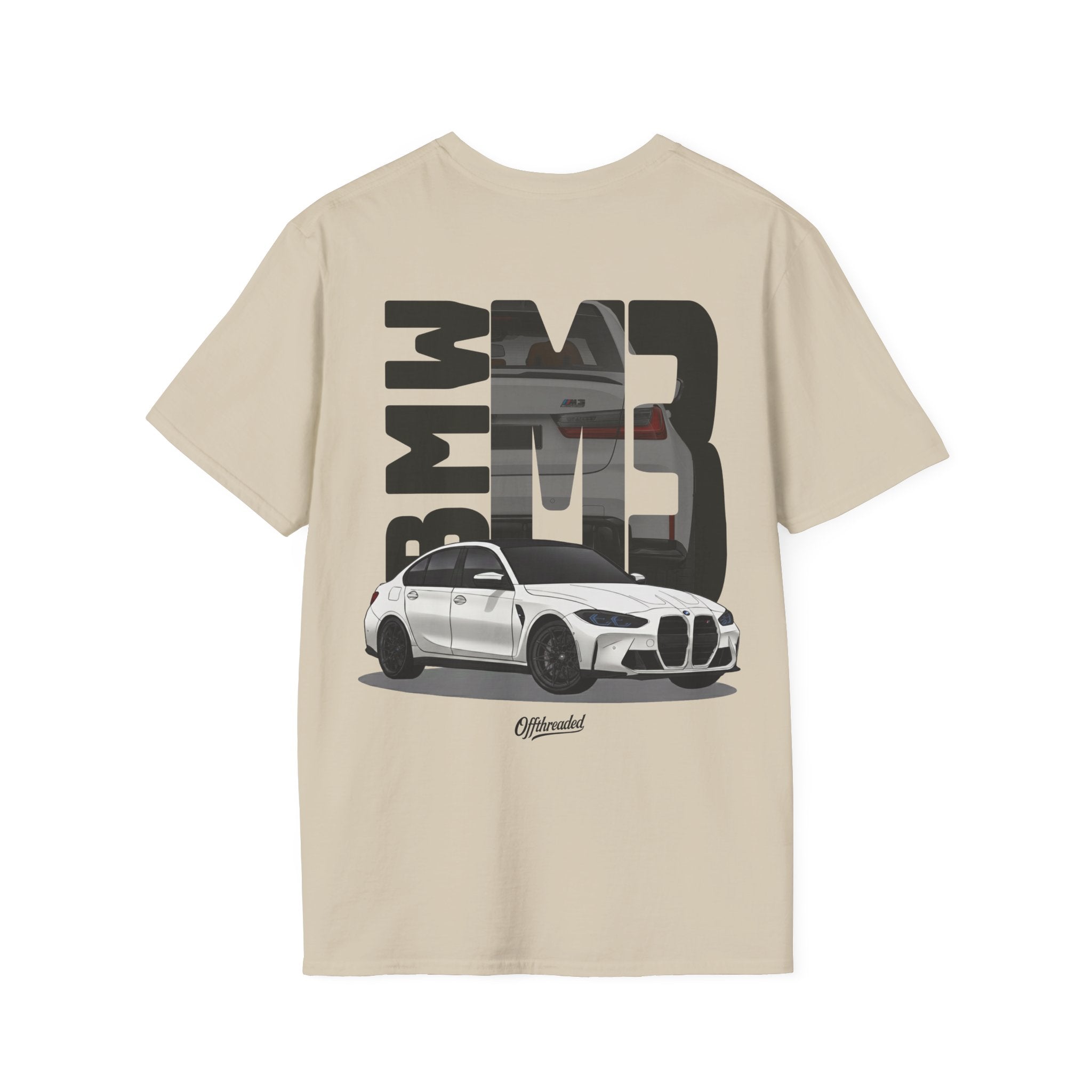 BMW M3 Minimalist Graphic T-Shirt - White