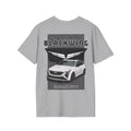 Gray t-shirt with Cadillac CT5 V Blackwing branding on a white background